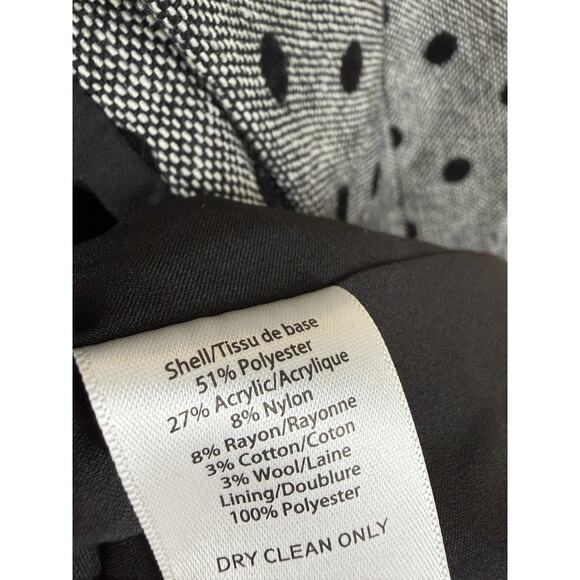 Halogen Women’s Polka Dot Ruffled Trench Coat Double Breasted Size S Petite - Picture 12 of 12